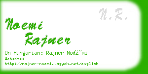 noemi rajner business card